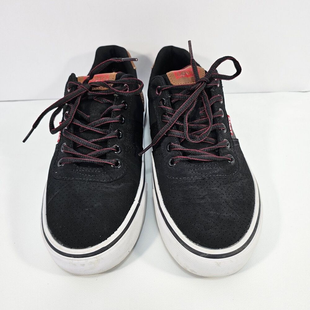 Levi's Miles Men's Sneakers Size 8 1/2 8.5 Black & Brown - Picture 2 of 8